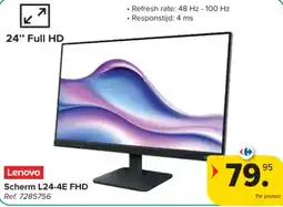 Carrefour Lenovo Scherm L24-4E FHD aanbieding