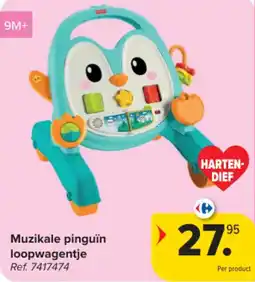 Carrefour Muzikale pinguïn loopwagentje aanbieding