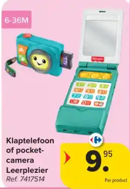 Carrefour Klaptelefoon of pocket-camera Leerplezier aanbieding