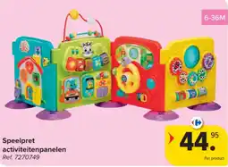 Carrefour Speelpret activiteitenpanelen aanbieding