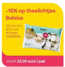 AVA theelichtjes bolsius aanbieding