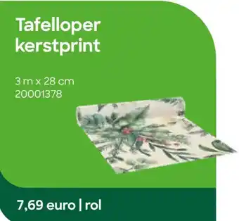 Tafelloper kerstprint
