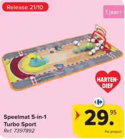 Carrefour Speelmat 5-in-1 Turbo Sport aanbieding