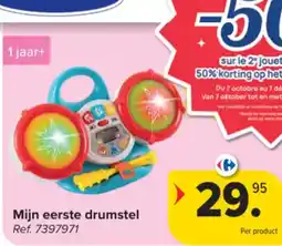Carrefour Mijn eerste drumstel aanbieding