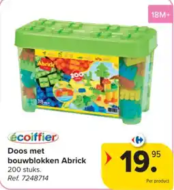 Carrefour Doos met bouwblokken Abrick aanbieding