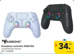 Carrefour Draadloze controller rgb ps5 aanbieding