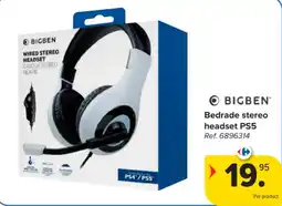 Carrefour Bedrade stereo headset PS5 aanbieding