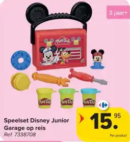 Carrefour Speelset Disney Junior Garage op reis aanbieding