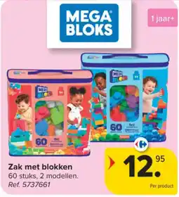 Carrefour Zak met blokken aanbieding