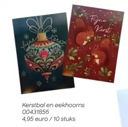 AVA Kerstbal en eekhoorns aanbieding