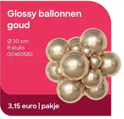 AVA Glossy ballonnen goud aanbieding
