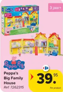 Carrefour Peppa's Big Family House aanbieding
