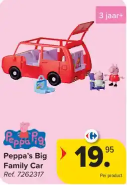 Carrefour Peppa's Big Family Car aanbieding