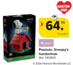 Carrefour Peanuts: Snoopy's hondenhok aanbieding