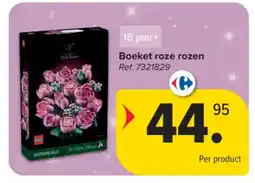 Carrefour Lego Botanicals Boeket Roze Rozen aanbieding