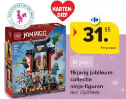 Carrefour lego ninjago 15 jarig jubileum collectie ninja-figuren aanbieding