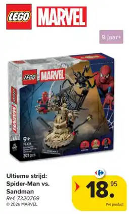 Carrefour Ultieme strijd: Spider-Man vs. Sandman aanbieding
