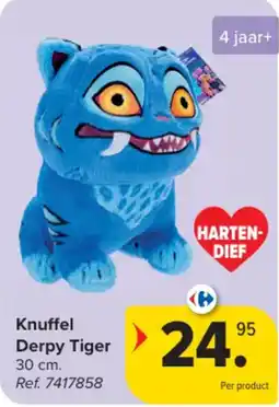Carrefour Knuffel Derpy Tiger aanbieding