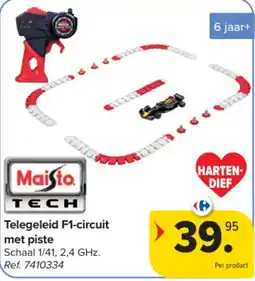 Carrefour Telegeleid F1-circuit met piste aanbieding