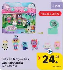 Carrefour Set van 6 figuurtjes van Fairylandia aanbieding