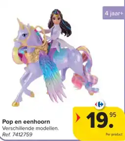 Carrefour Pop en eenhoorn aanbieding