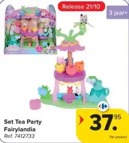 Carrefour Set Tea Party Fairylandia aanbieding