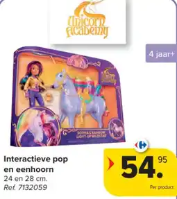Carrefour Interactieve pop en eenhoorn aanbieding
