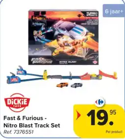 Carrefour Fast & Furious - Nitro Blast Track Set aanbieding