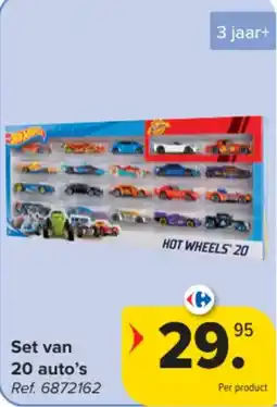Carrefour Set van 20 auto's aanbieding