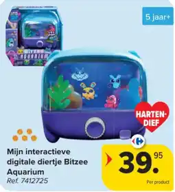 Carrefour Mijn interactieve digitale diertje Bitzee Aquarium aanbieding