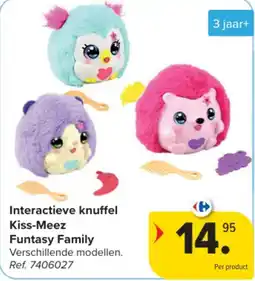 Carrefour Interactieve knuffel Kiss-Meez Funtasy Family aanbieding