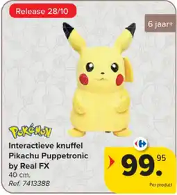 Carrefour Interactieve knuffel pikachu puppetronic aanbieding