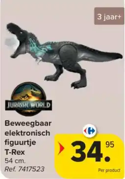 Carrefour Beweegbaar elektronisch figuurtje T-Rex aanbieding