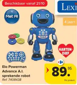 Carrefour Elo Powerman Advance A.I. spreken robot aanbieding