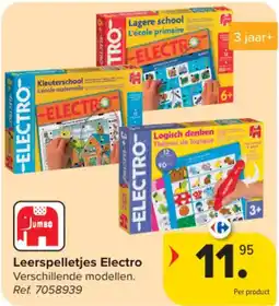 Carrefour Leerspelletjes Electro aanbieding
