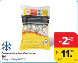 Carrefour Market Garnaalstaarten Vannamei Ebi aanbieding