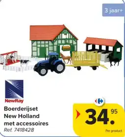 Carrefour Boerderijset New Holland met accessoires aanbieding