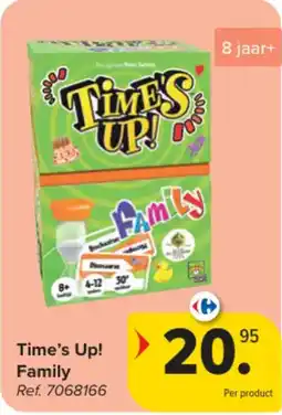 Carrefour Time's Up! Family aanbieding