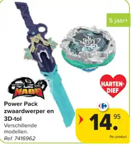 Carrefour Power Pack zwaardwerper en 3D-tol aanbieding
