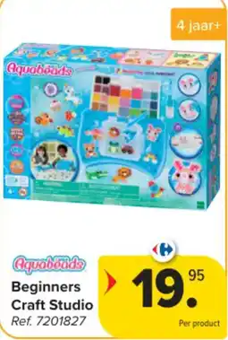 Carrefour Aquabeads Beginners Craft Studio aanbieding