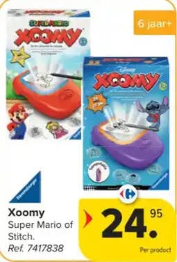 Carrefour Xoomy Super Mario of Stitch aanbieding