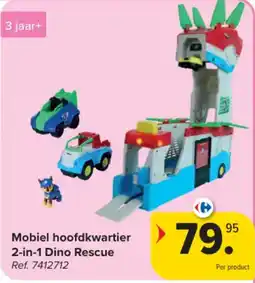Carrefour Mobiel hoofdkwartier 2-in-1 Dino Rescue aanbieding