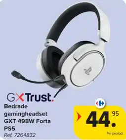Carrefour Bedrade gamingheadset GXT 498W Forta PS5 aanbieding