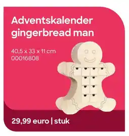 AVA Adventskalender Gingerbread Man aanbieding