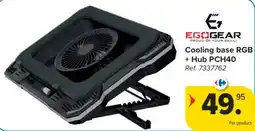 Carrefour Cooling base RGB + Hub PCH40 aanbieding