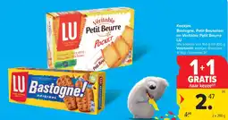 Carrefour Market koekjes bastogne petit beukelaer en veritable petit beurre lu aanbieding