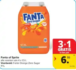 Carrefour Market Fanta of Sprite aanbieding