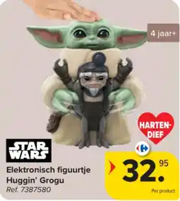Carrefour Elektronisch figuurtje Huggin' Grogu aanbieding