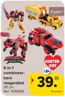 Carrefour 6-in-1 combineerbare megarobot aanbieding