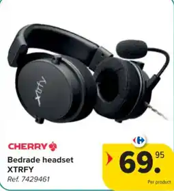 Carrefour Cherry bedrade headset xtrfy aanbieding
